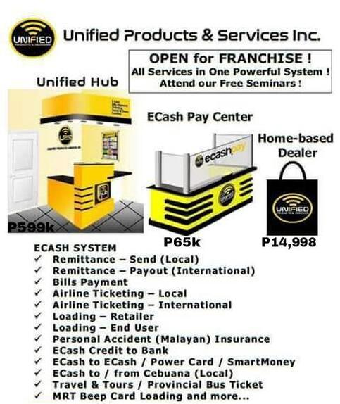 Unified Products Services Davao City Buhangin Tagum Official Website Online Franchise Business Franchising Philippine Home Based Negosyo Pilipinas Ecash Account Main Office Trending